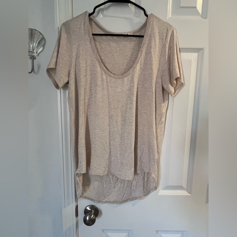Women's Cream Short Sleeve Top